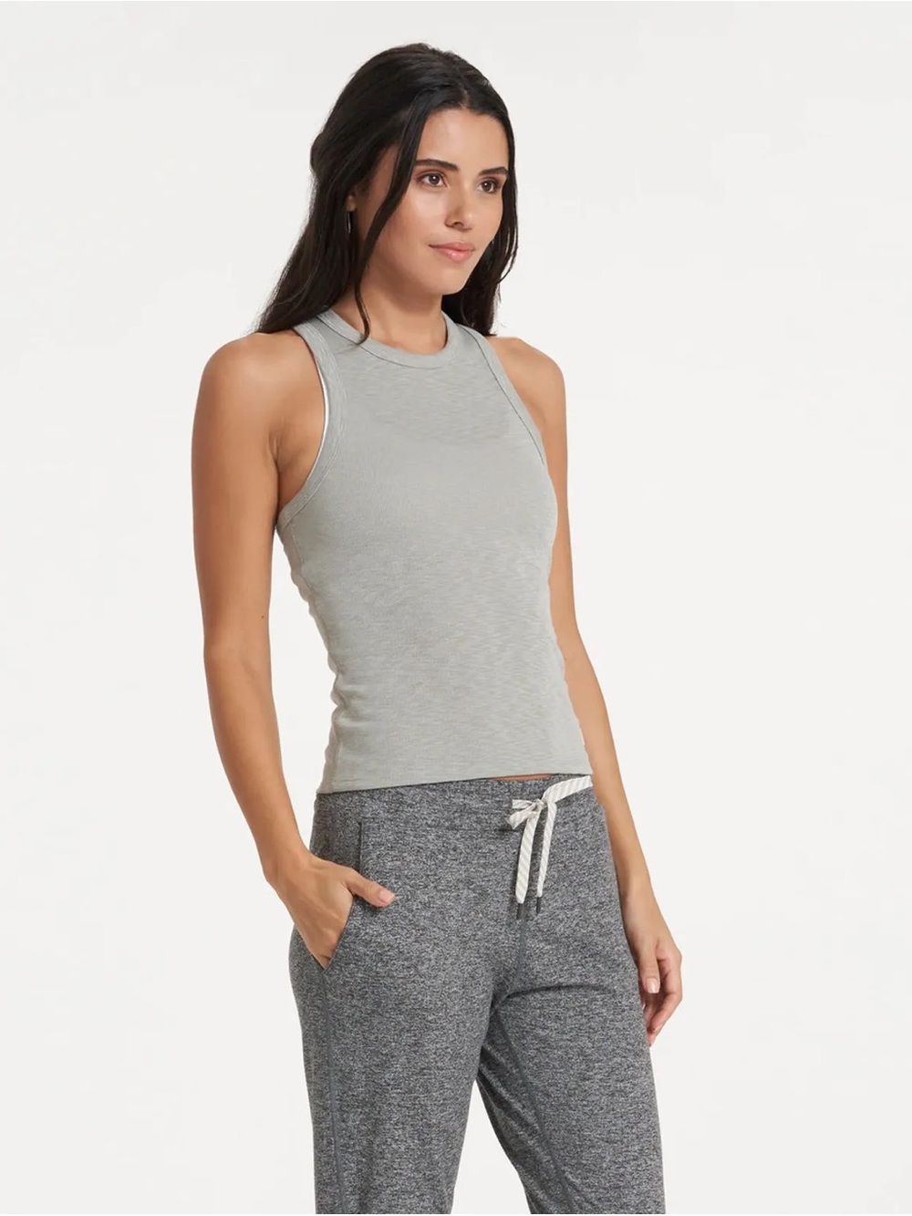 Vuori Sunrise High Neck Tank Green Size Small